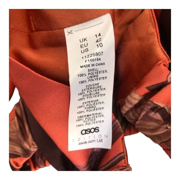 ASOS Sexy Puff Sleeve Deep V-Neck Corset Bodice Crop Top Open Back Sz‎ 10 - Picture 14 of 14